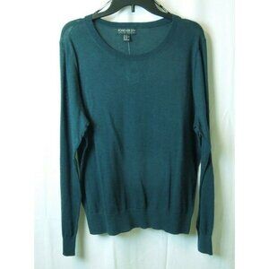 Forever 21 Sheer Lightweight Sweater Blouse Top Shirt Long Sleeve Peacock 3X